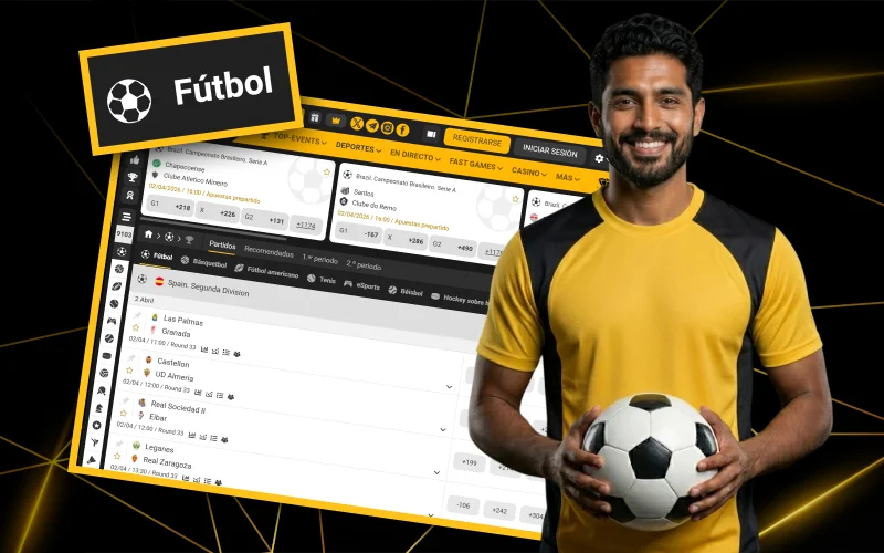 En Melbet encontrarás cientos de opciones para apostar en fútbol.